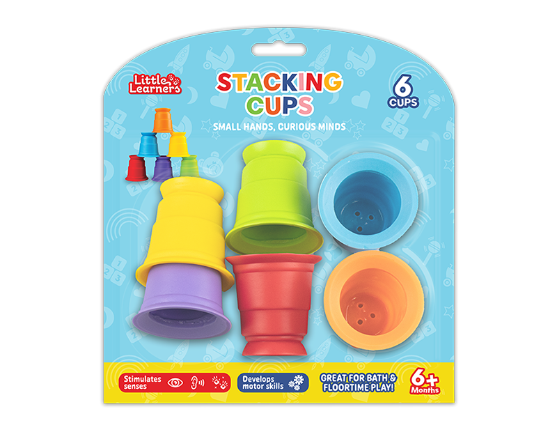 Little Learners Stacking Cups 6pk